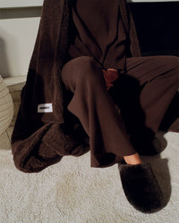 Sheepskin Slippers | Chocolate