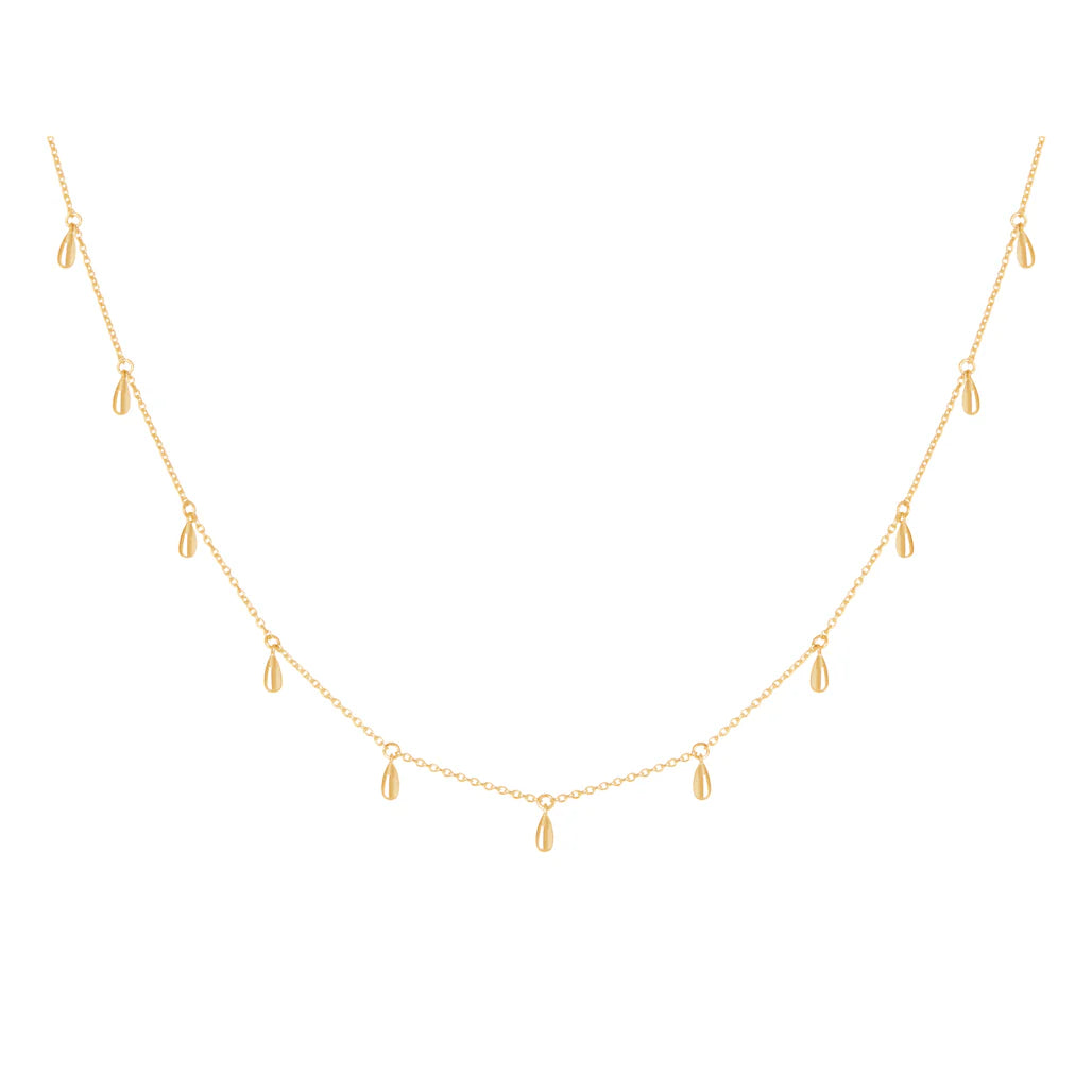 Tear Drop Choker | 18KT Yellow Gold Plate