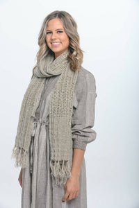 Clover Handloomed Linen Scarf | Rustic Linen
