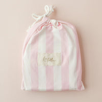 Petal Stripe Organic Fitted Cot Sheet