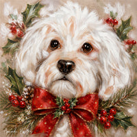 Festive Christmas by Amanda Brooks | Stone Drink Coaster Collection