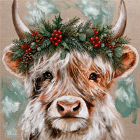 Festive Christmas by Amanda Brooks | Stone Drink Coaster Collection