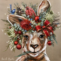 Festive Christmas by Amanda Brooks | Stone Drink Coaster Collection