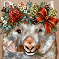Festive Christmas by Amanda Brooks | Stone Drink Coaster Collection