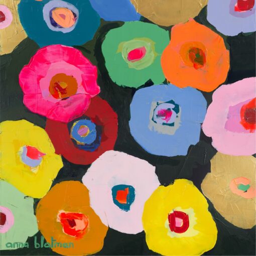 Stone Trivet Florals by Anna Blatman Artist