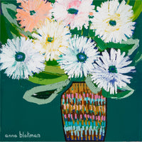 Colourful Flowers By Anna Blatman | Stone Drink Coaster Collection