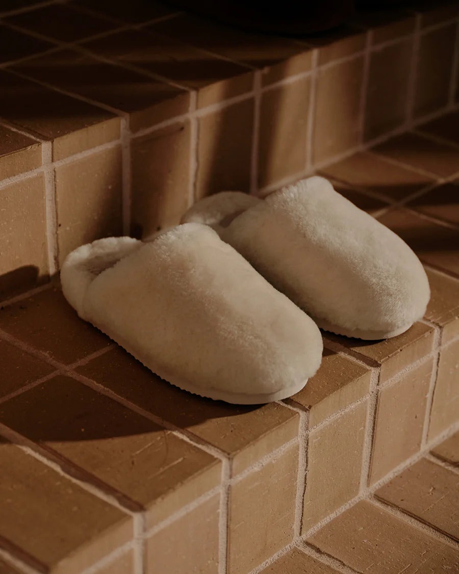 Sheepskin Slippers | Cream
