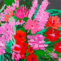 Colourful Flowers By Anna Blatman | Stone Drink Coaster Collection