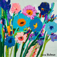Colourful Flowers By Anna Blatman | Stone Drink Coaster Collection