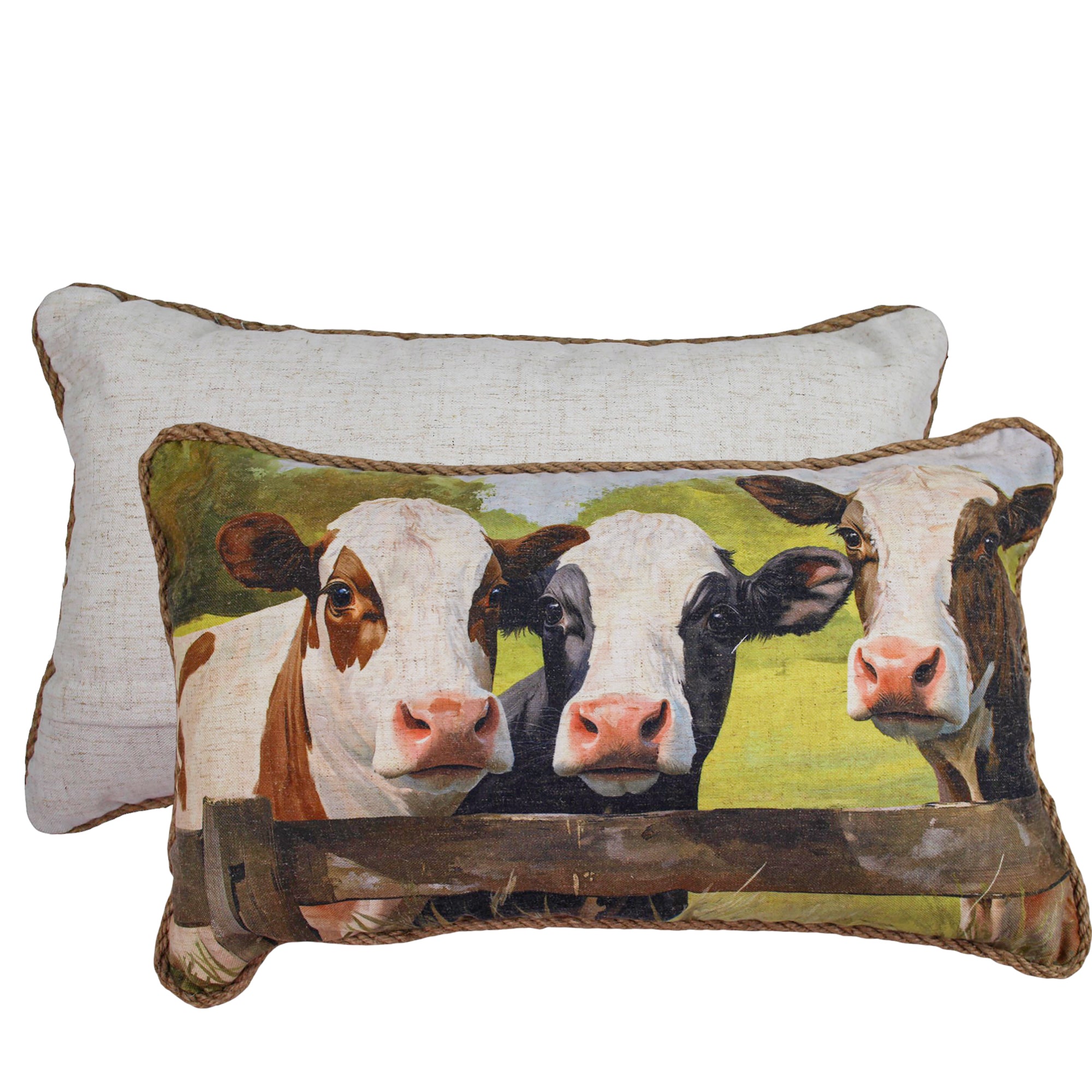 Moo-ving Moment Linen Cushion