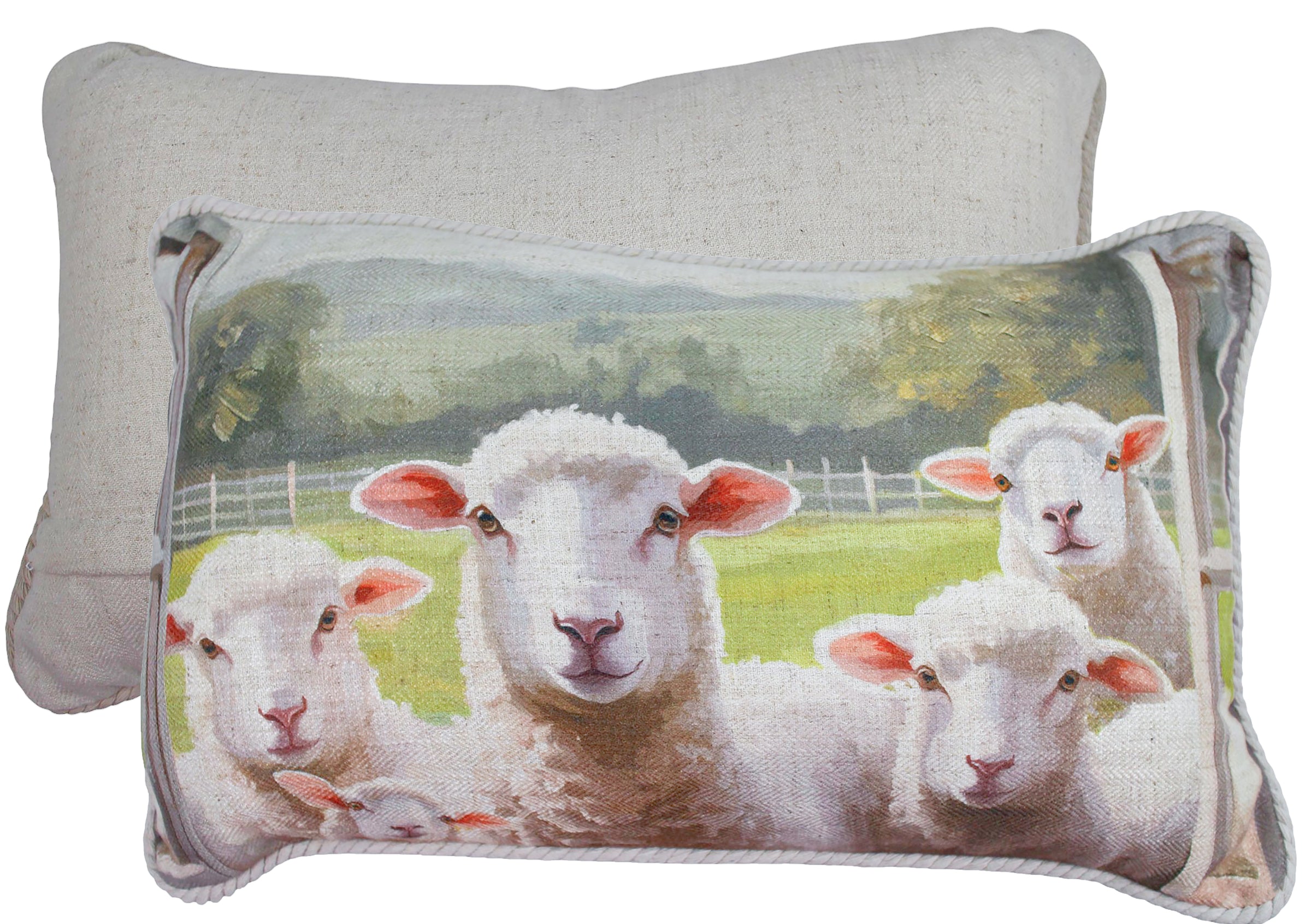 Ewe Wish Linen Cushion