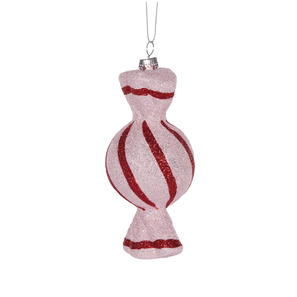 Wrapped Swirl Pink Candy Hanging
