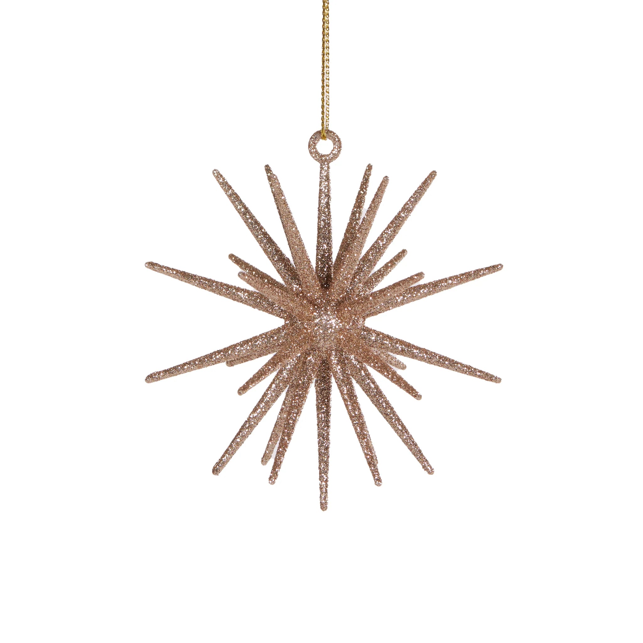 Champagne Glitter Orbit Hanging | 10cm