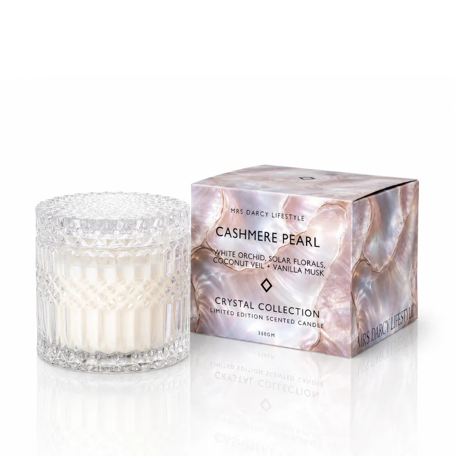 Candle Cashmere Pearl | White Orchid, Solar Florals, Coconut Veil + Vanilla Musk