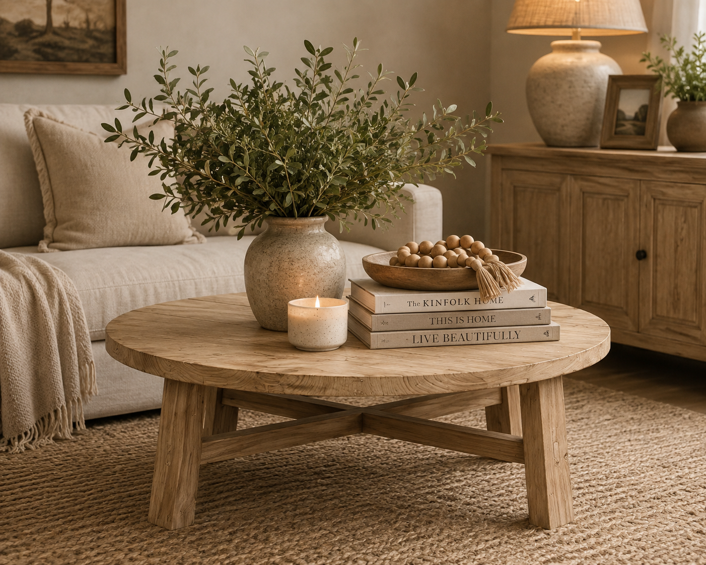 Elm Round Coffee Table | 1m