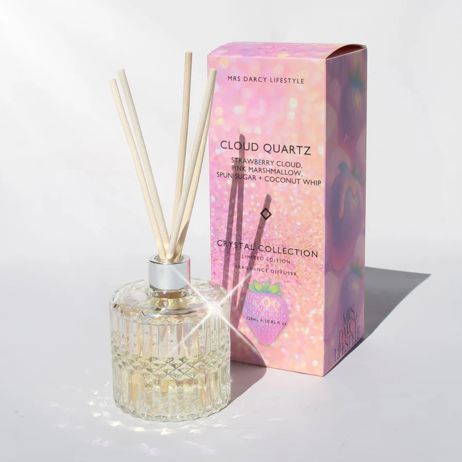 Diffuser Cloud Quartz | Strawberry Cloud, Pink Marshmallow, Spun Sugar + Coconut Whip
