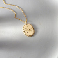 Compass Necklace | 18KT Yellow Gold Plate