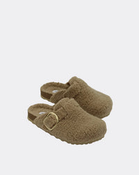 Banff Fur Mule | Taupe