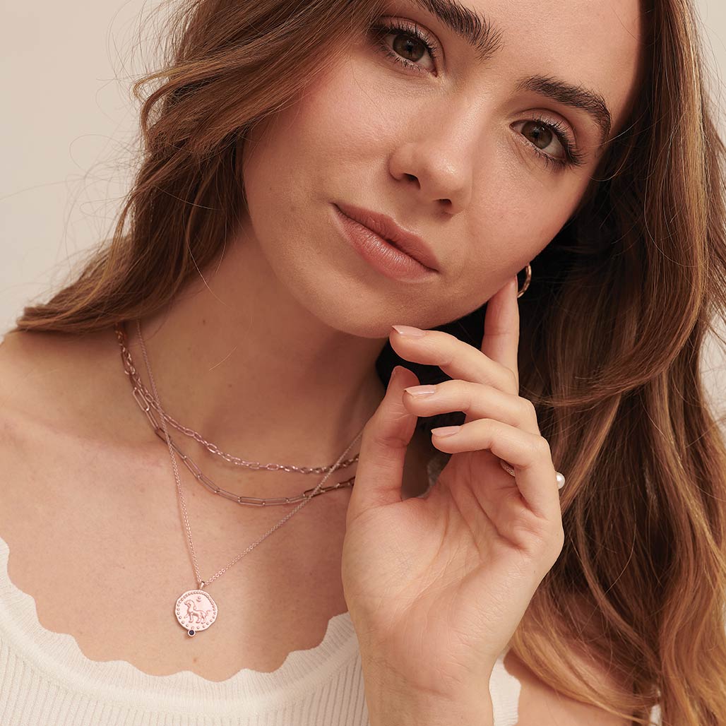 Courage Necklace | Rose Gold Plate