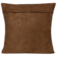 Single Panel Cowhide Cushion | Tan & White