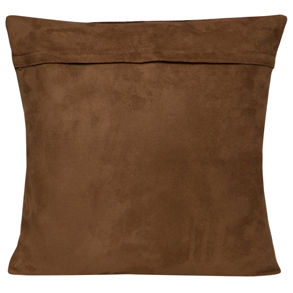 4 panel Cowhide Cushion | Tan & White