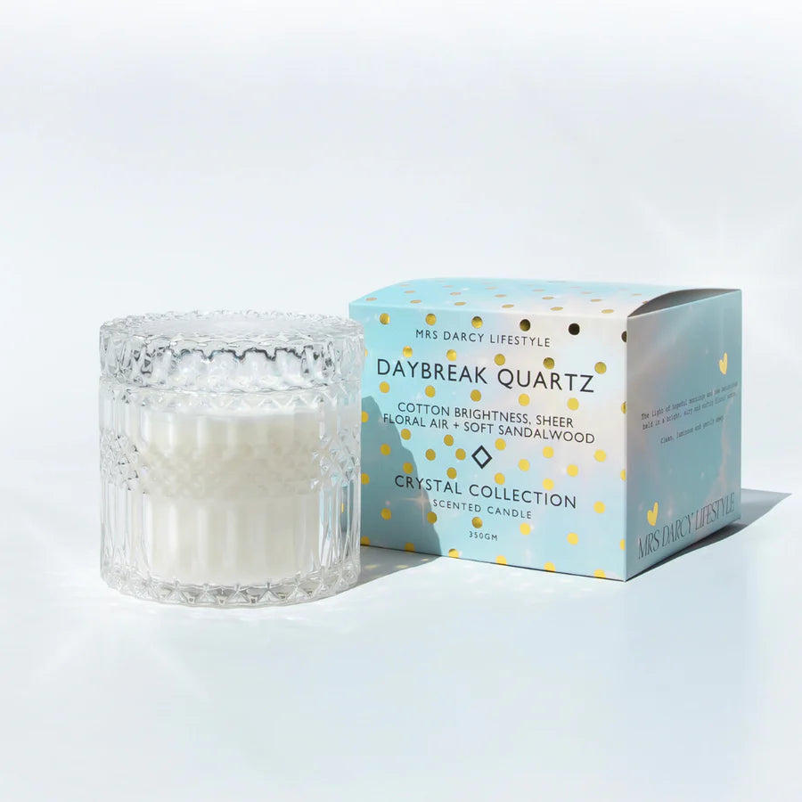 Candle Daybreak Quartz | Cotton Brightness, Sheer Floral Air + Soft Sandalwood