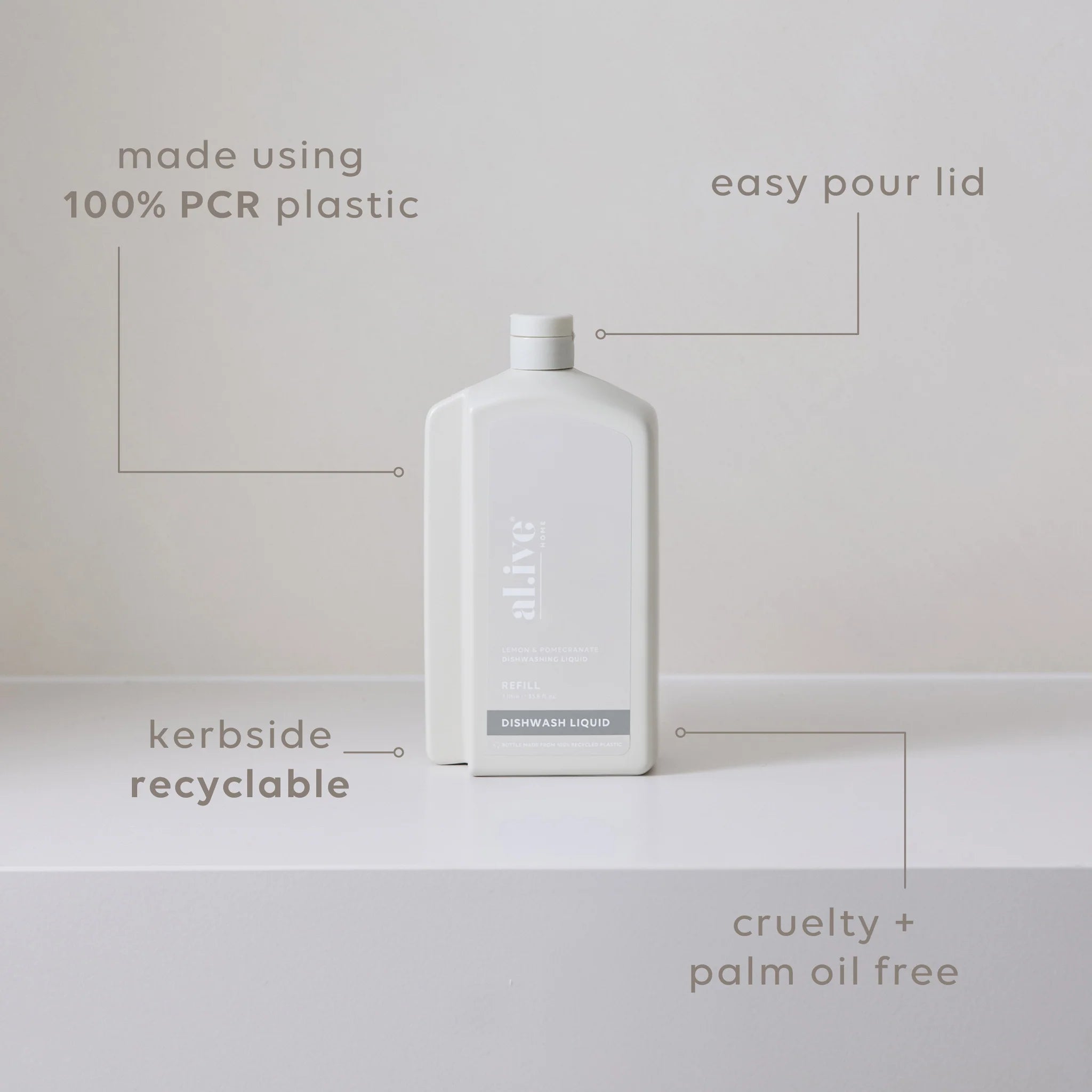 1 L Dish Wash Refill | Lemon & Pomegranate