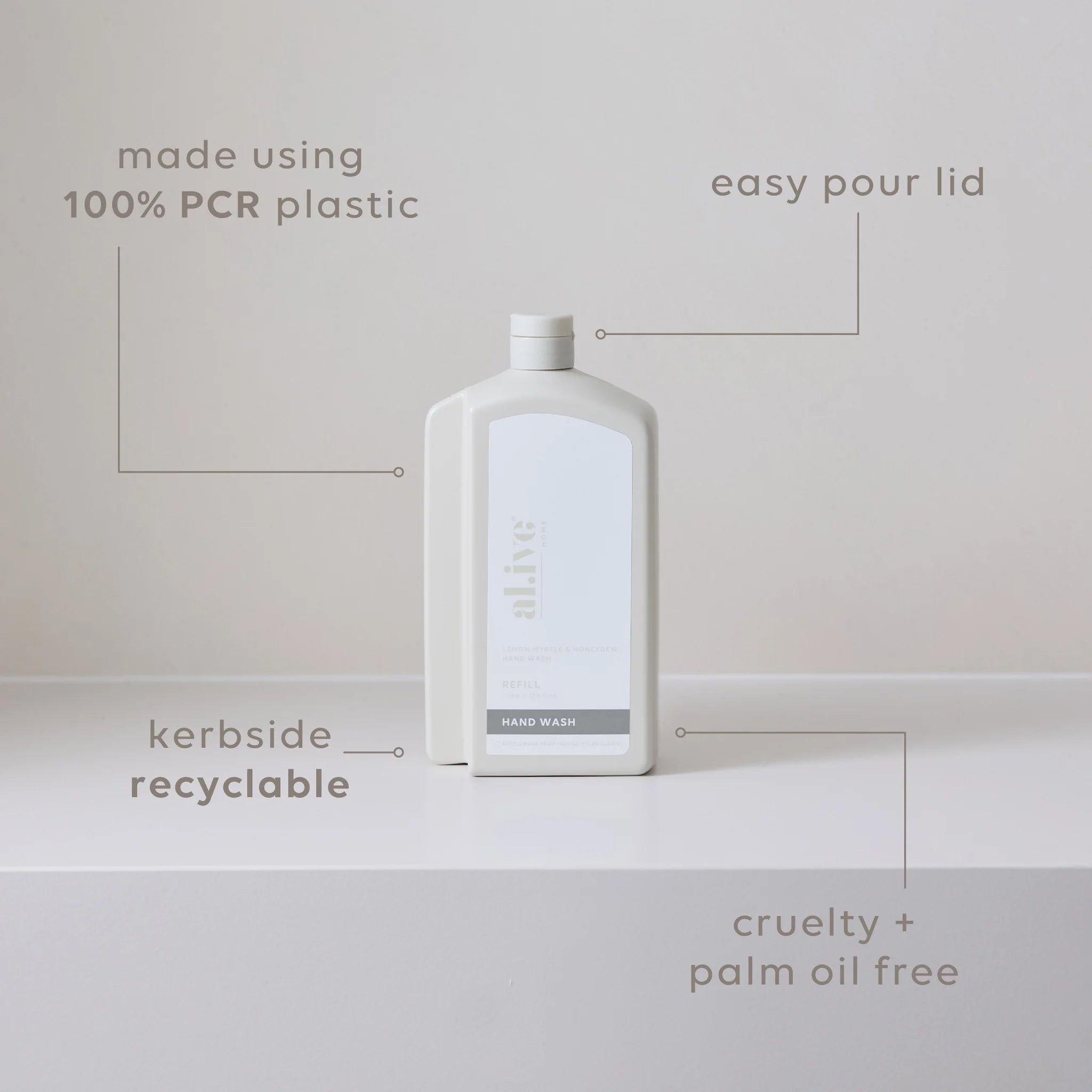 1L Hand Wash Refill | Lemon Myrtle & Honeydew