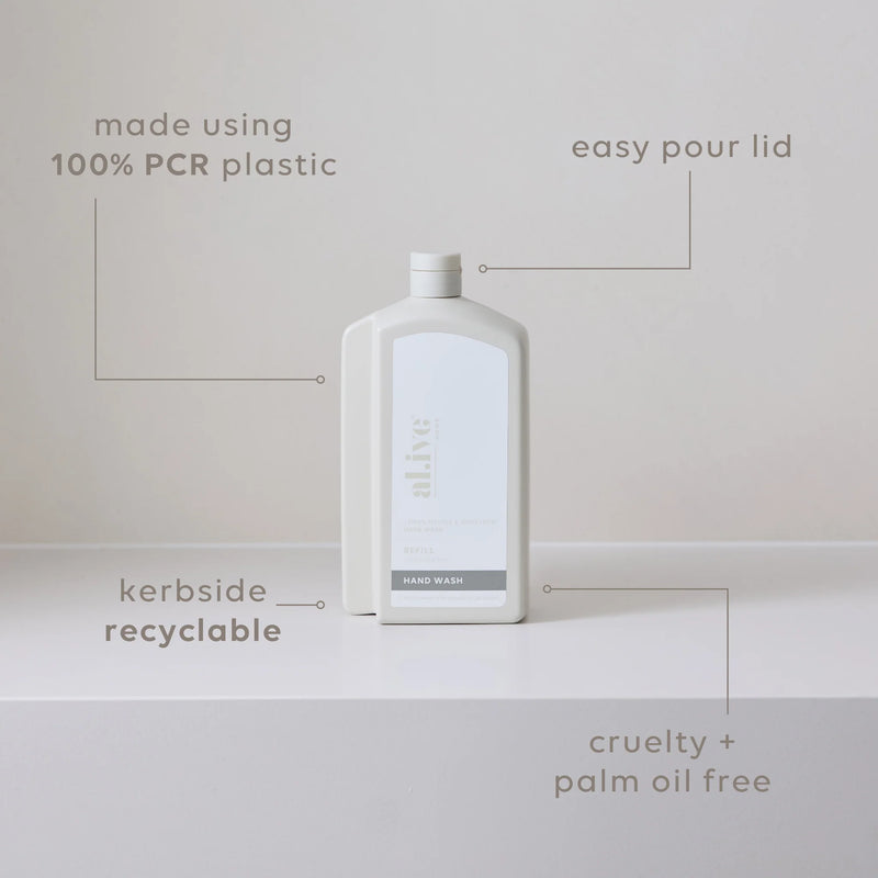 1L Hand Wash Refill | Lemon Myrtle & Honeydew
