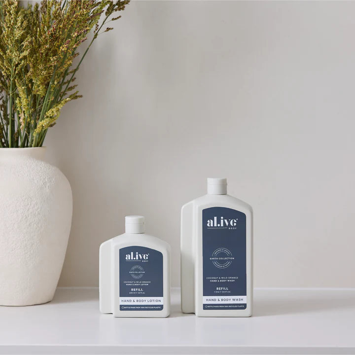 Lotion or Wash Refill Bottle | Coconut & Wild Orange