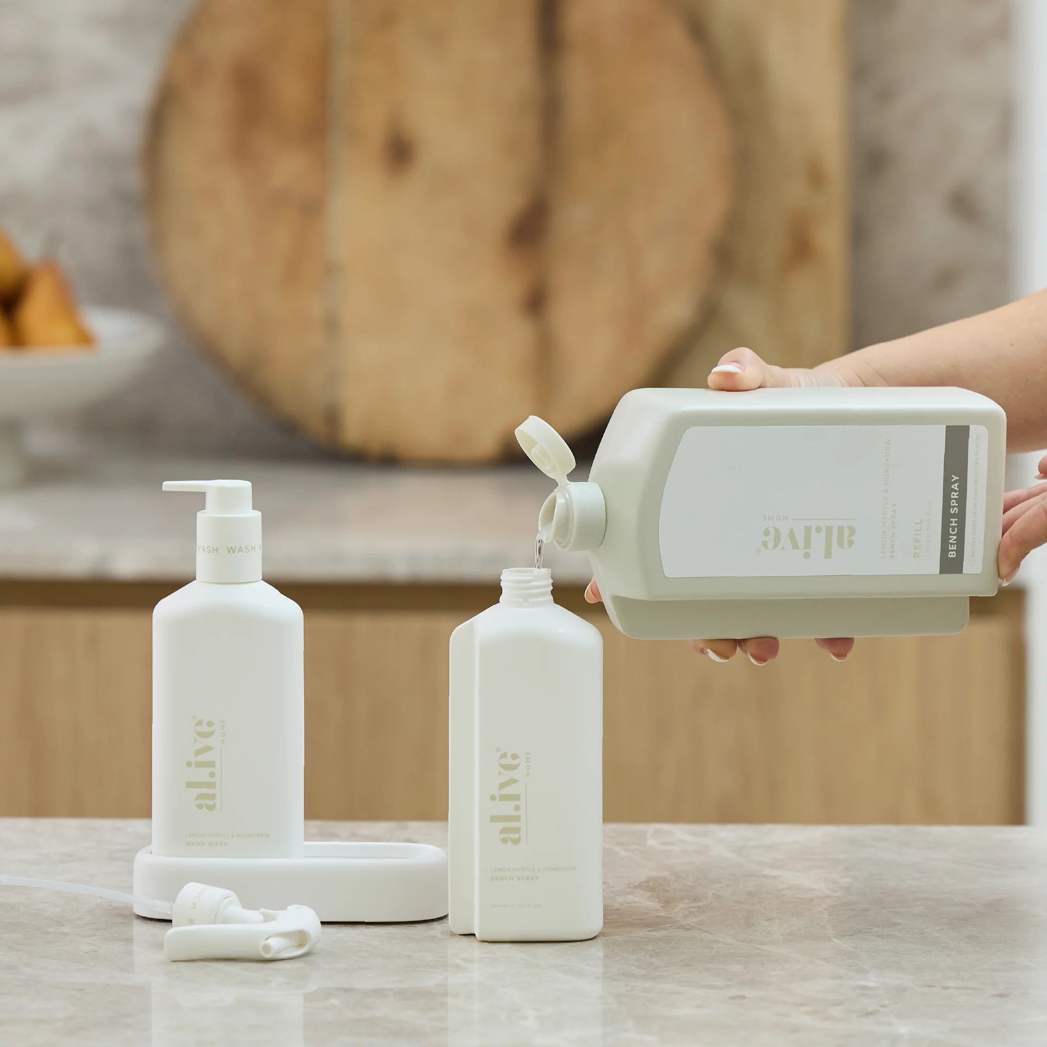 1 L Bench Spray Refill | Lemon Myrtle & Honeydew