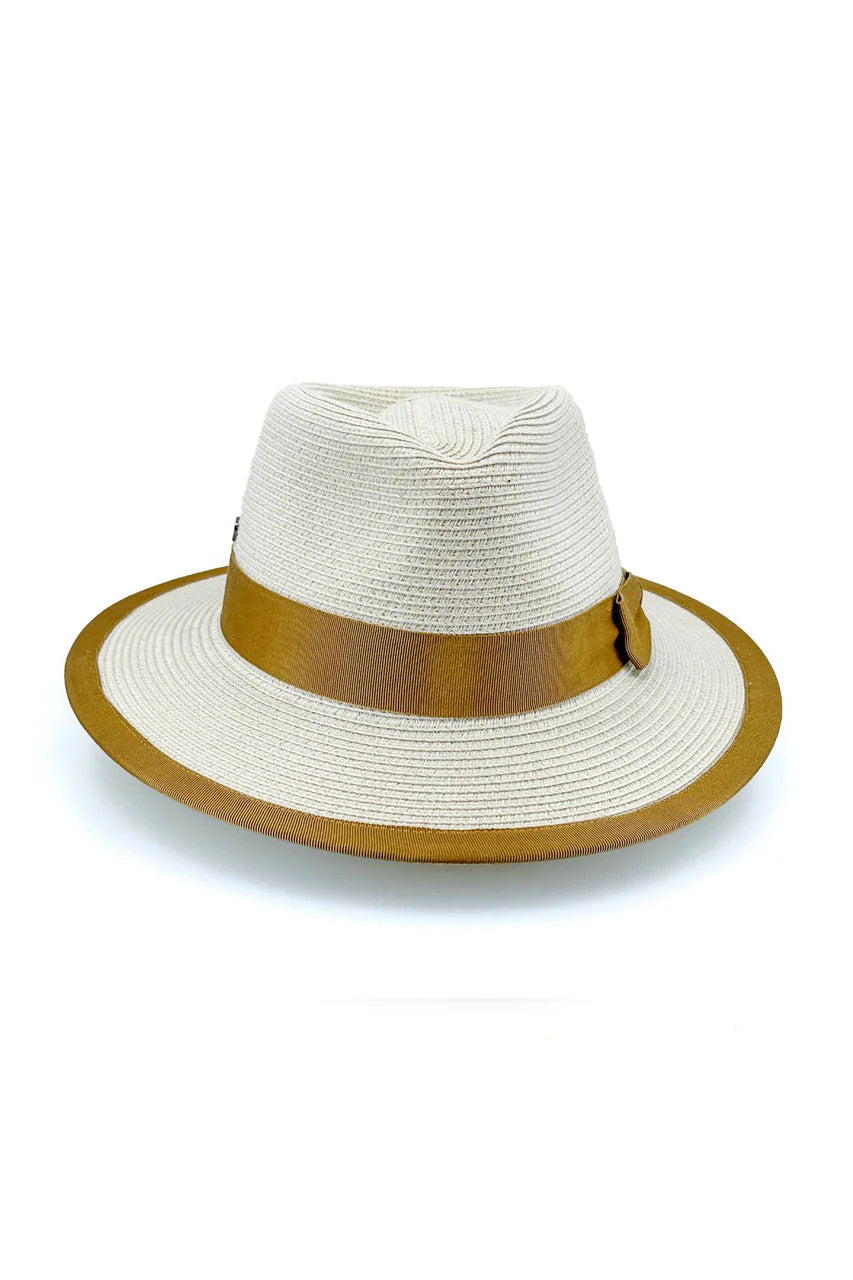 Boston Flexibraid Fedora | Beige-Caramel
