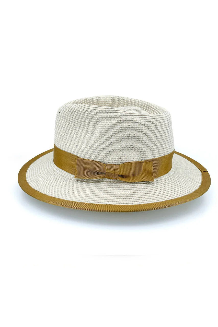 Boston Flexibraid Fedora | Beige-Caramel