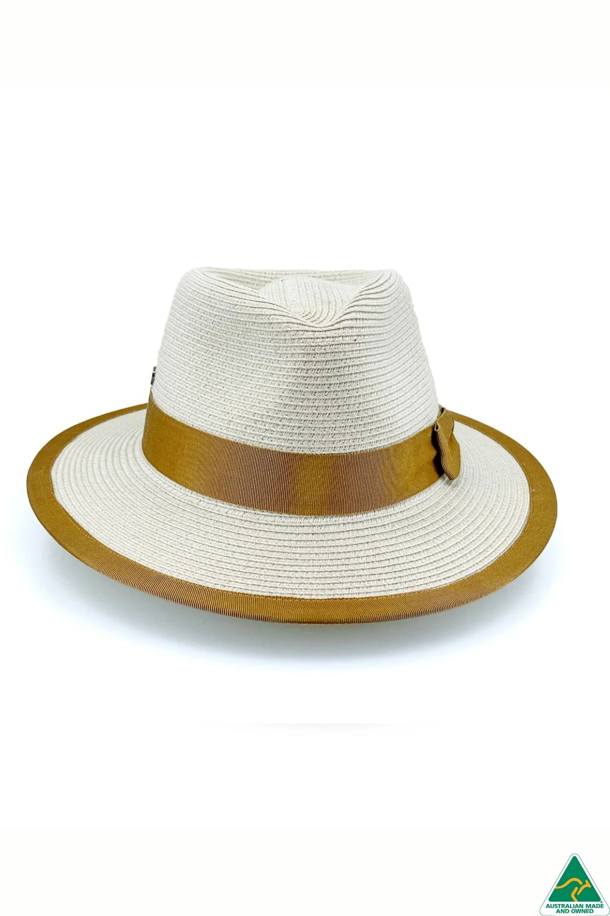 Boston Flexibraid Fedora | Beige-Caramel