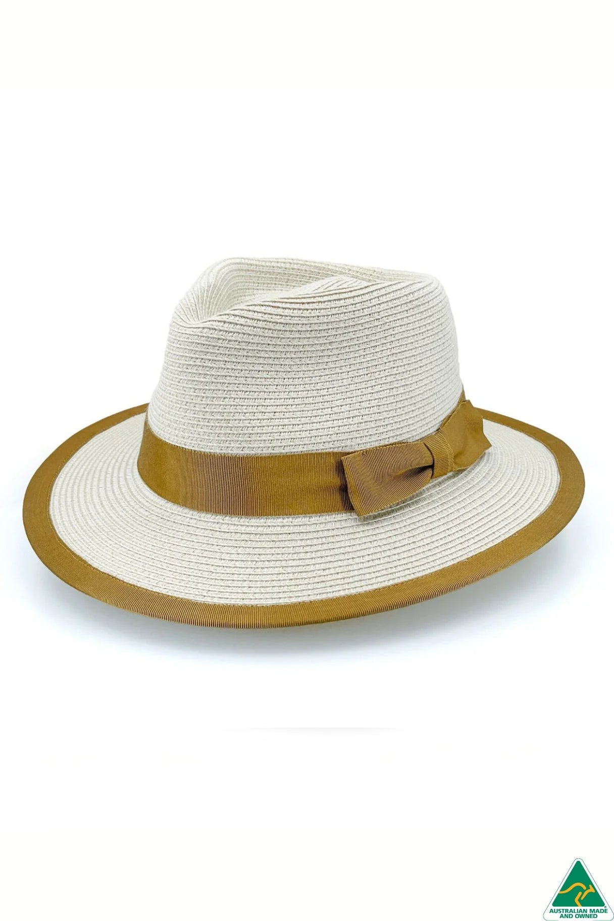 Boston Flexibraid Fedora | Beige-Caramel