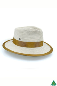 Boston Flexibraid Fedora | Beige-Caramel