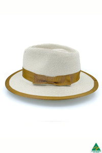 Boston Flexibraid Fedora | Beige-Caramel