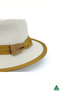 Boston Flexibraid Fedora | Beige-Caramel