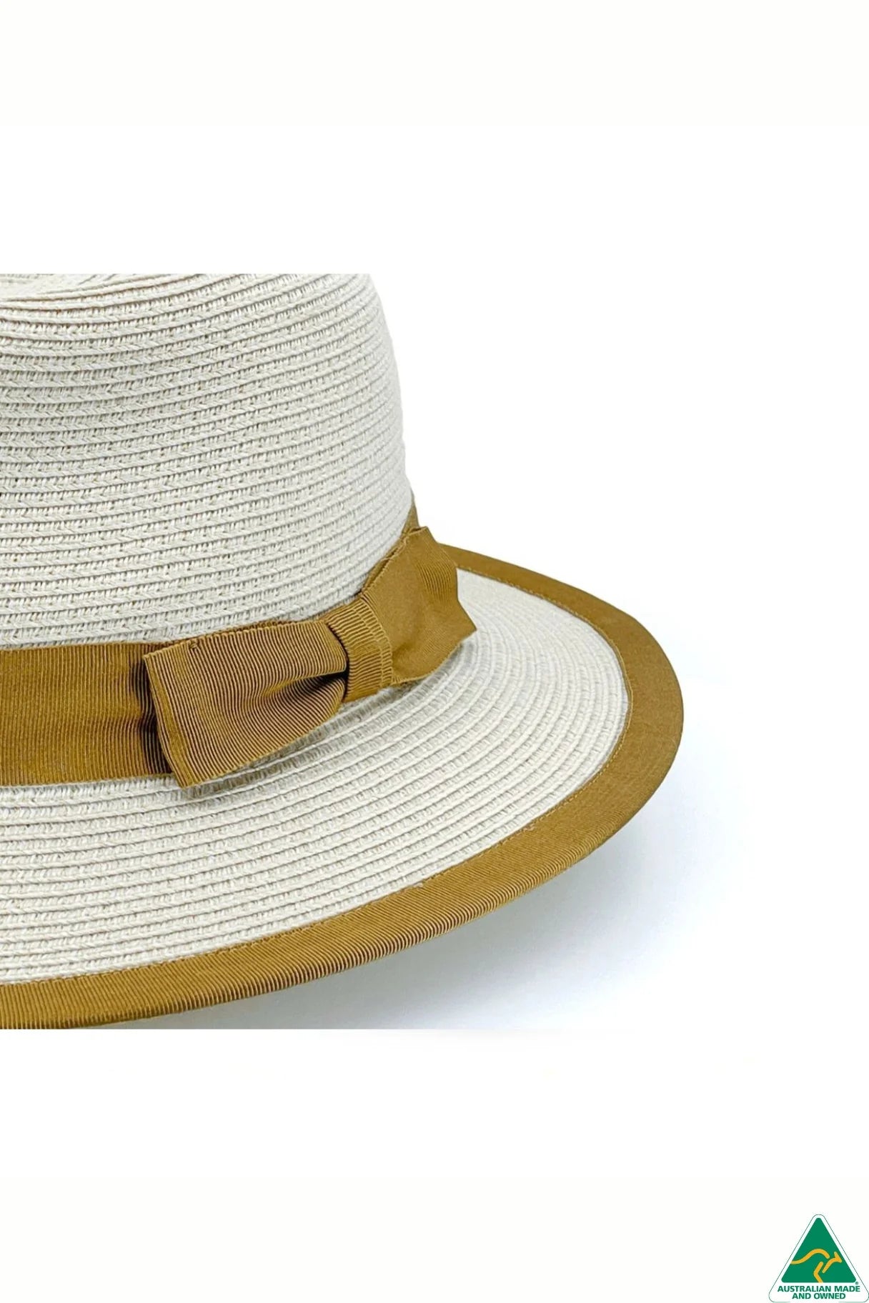 Boston Flexibraid Fedora | Beige-Caramel