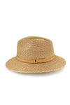 Tully Raffia Fedora | Caramel
