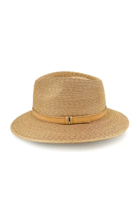 Tully Raffia Fedora | Caramel