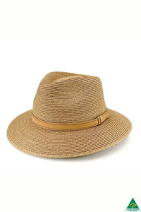 Tully Raffia Fedora | Caramel
