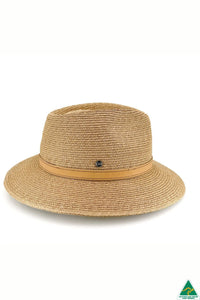Tully Raffia Fedora | Caramel