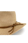 Brampton Raffia Fedora | Caramel