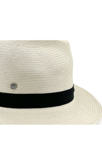 Clarence Glazed Fedora | Straw Ivory