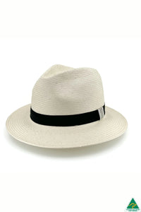 Clarence Fedora | Glazed Straw Ivory