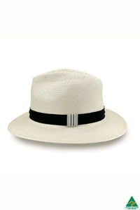 Clarence Fedora | Glazed Straw Ivory