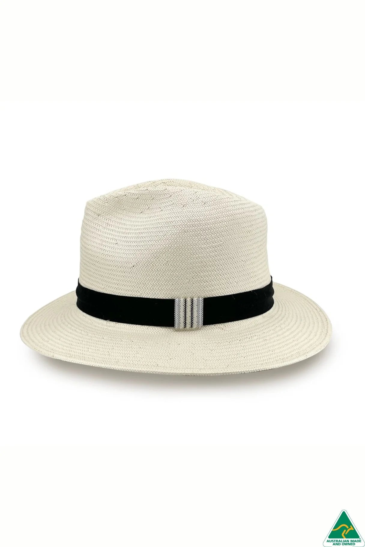 Clarence Fedora | Glazed Straw Ivory