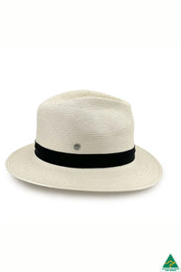 Clarence Fedora | Glazed Straw Ivory