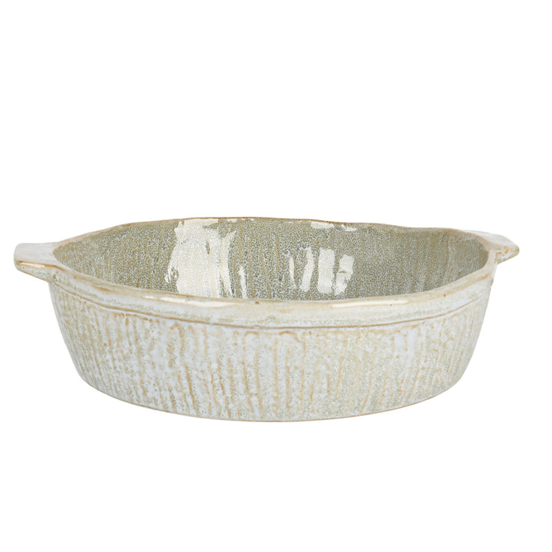 Round Baker Dish Green